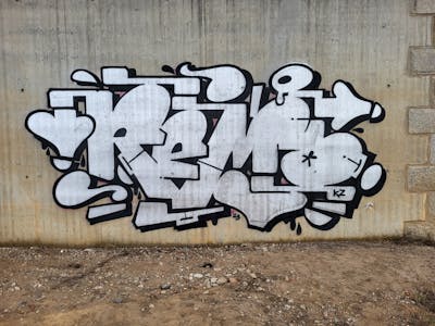 Chrome and Black Stylewriting by Remo. This Graffiti is located in Magdeburg, Germany and was created in 2023.