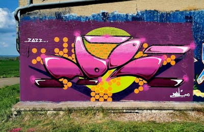 Violet and Colorful Stylewriting by Modi. This Graffiti is located in Weimar, Germany and was created in 2022.