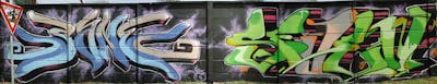Colorful Stylewriting by 7AM and Sanz. This Graffiti is located in Novi Sad, CS and was created in 2013.