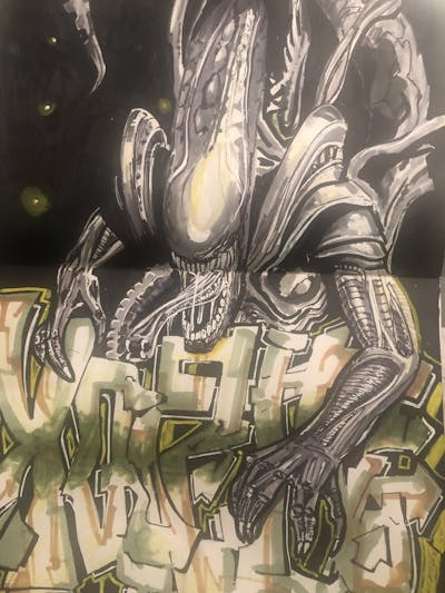 Grey Blackbook by XQIZIT. This Graffiti is located in Jamaica Queens, United States and was created in 2022.