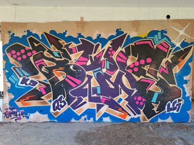 Colorful Stylewriting by Biwsone. This Graffiti is located in madrid, Spain and was created in 2023. This Graffiti can be described as Stylewriting and Abandoned.