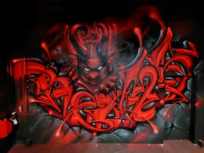 Grey and Black and Red Stylewriting by Reims, ebs and sad. This Graffiti is located in Germany and was created in 2022. This Graffiti can be described as Stylewriting and Characters.