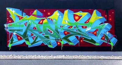 Colorful Stylewriting by KonT. This Graffiti is located in Lüdenscheid, Germany and was created in 2021. This Graffiti can be described as Stylewriting and Wall of Fame.