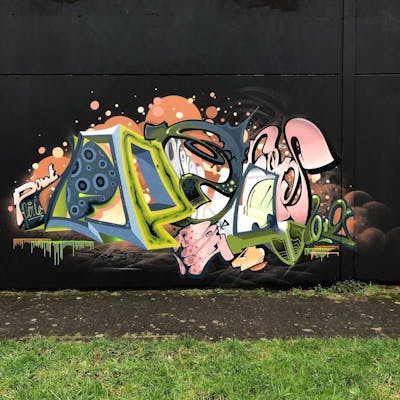 Colorful Stylewriting by Pout. This Graffiti is located in Germany and was created in 2019. This Graffiti can be described as Stylewriting and Futuristic.