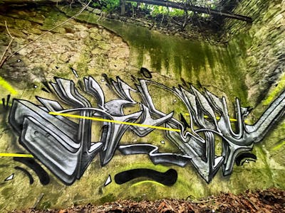Grey Stylewriting by Ketru. This Graffiti is located in France and was created in 2024. This Graffiti can be described as Stylewriting and Abandoned.