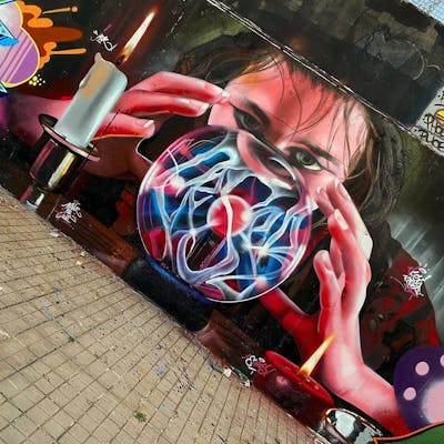 Colorful Stylewriting by Ceser87 and ceser. This Graffiti is located in Gran Canaria, Spain and was created in 2020. This Graffiti can be described as Stylewriting, Characters and Special.