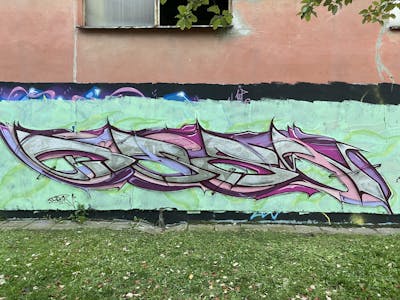 Colorful Stylewriting by Resn, crews: FYO, WZN and ZDC. This Graffiti is located in Głogów, Poland and was created in 2021.
