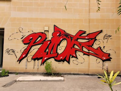 Red and Black Stylewriting by Riots. This Graffiti is located in Malta and was created in 2023.