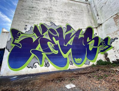 Blue and Light Green Stylewriting by Jeks. This Graffiti is located in United States and was created in 2020. This Graffiti can be described as Stylewriting, 3D and Special.