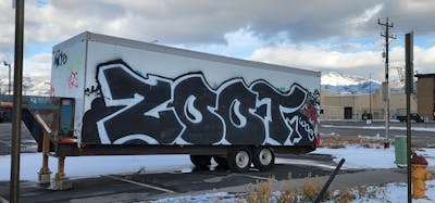 Black Stylewriting by Zoot. This Graffiti is located in United States and was created in 2024. This Graffiti can be described as Stylewriting, Cars and Street Bombing.
