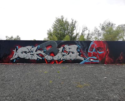 Colorful and Grey Stylewriting by shmri and Chr15. This Graffiti is located in Leipzig, Germany and was created in 2021. This Graffiti can be described as Stylewriting and Characters.