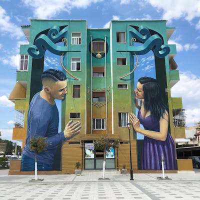 Colorful Characters by Wild Drawing. This Graffiti is located in Albania and was created in 2021. This Graffiti can be described as Characters, Murals and 3D.