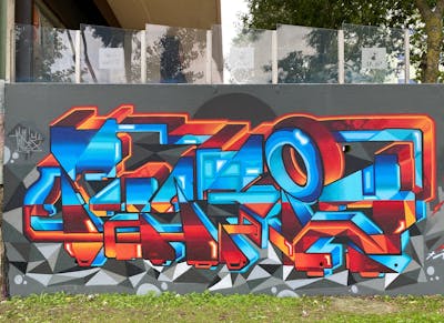 Colorful Stylewriting by Pariz One and Pariz. This Graffiti is located in LISBON, Portugal and was created in 2020. This Graffiti can be described as Stylewriting and Wall of Fame.