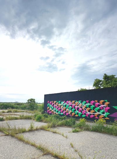 Colorful Stylewriting by urine and OST. This Graffiti is located in Delitzsch, Germany and was created in 2020. This Graffiti can be described as Stylewriting, Handstyles and Futuristic.