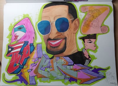 Colorful Blackbook by SCORP.TDN. This Graffiti is located in New York, United States and was created in 2021. This Graffiti can be described as Blackbook.