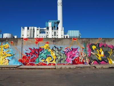 Colorful Stylewriting by Pasha and tpx. This Graffiti is located in Sweden and was created in 2022.