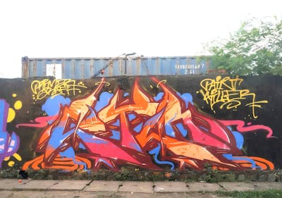 Colorful Stylewriting by ZOTER. This Graffiti is located in Jakarta, Indonesia and was created in 2022.