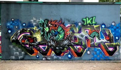 Colorful Stylewriting by Glurak. This Graffiti is located in Berlin, Germany and was created in 2022. This Graffiti can be described as Stylewriting, Characters and Wall of Fame.
