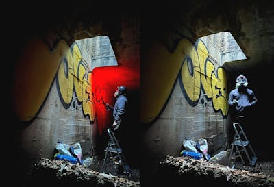 Yellow Stylewriting by OVERT. This Graffiti is located in United States and was created in 2022. This Graffiti can be described as Stylewriting and Abandoned.