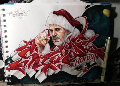 Red and Black and White Blackbook by Snawe. This Graffiti is located in Russian Federation and was created in 2021. This Graffiti can be described as Blackbook.