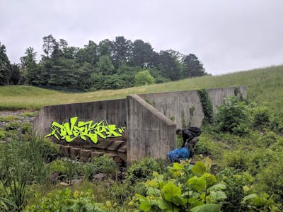 Yellow Stylewriting by OVERT. This Graffiti is located in United States and was created in 2021.