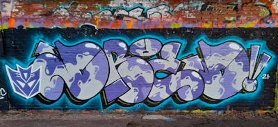 Colorful Stylewriting by DRED. This Graffiti is located in Newcastle, United Kingdom and was created in 2021. This Graffiti can be described as Stylewriting and Wall of Fame.