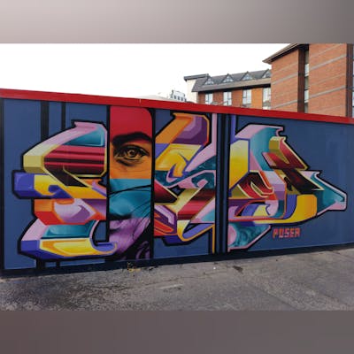 Colorful Characters by Posea. This Graffiti is located in United Kingdom and was created in 2022. This Graffiti can be described as Characters and Stylewriting.