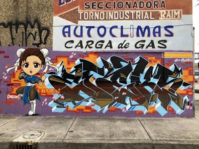 Colorful Stylewriting by Efekz. This Graffiti is located in Mexico city, Mexico and was created in 2021. This Graffiti can be described as Stylewriting and Characters.