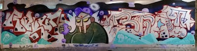 Chrome and Colorful Stylewriting by Brat, BDBU and Rakun. This Graffiti is located in Croatia and was created in 2020. This Graffiti can be described as Stylewriting and Characters.
