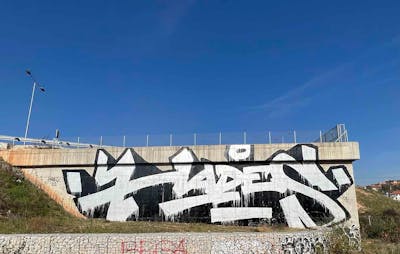 Black and Chrome Stylewriting by Hades. This Graffiti is located in Sarajevo, Bosnia and Herzegovina and was created in 2022. This Graffiti can be described as Stylewriting and Street Bombing.