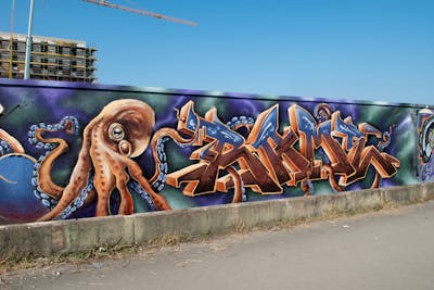 Colorful Stylewriting by RAME. This Graffiti is located in MÜNSTER, Germany and was created in 2022.