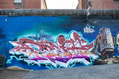 Colorful Stylewriting by dejoe. This Graffiti is located in Berlin, Germany and was created in 2022. This Graffiti can be described as Stylewriting and Characters.