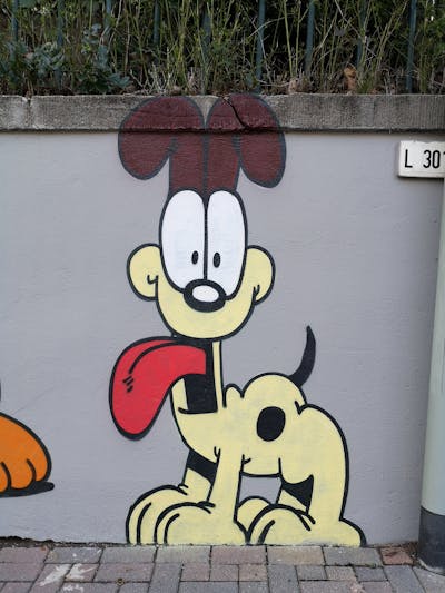 Beige Characters by CesarOne.SNC. This Graffiti is located in Frankfurt am Main, Germany and was created in 2020.