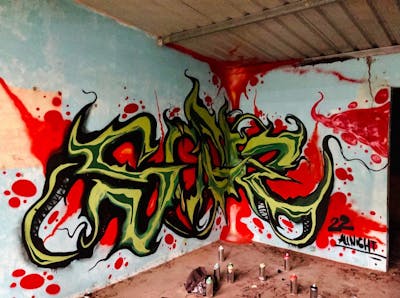 Colorful Abandoned by Sogie. This Graffiti is located in Batam, Indonesia and was created in 2022.