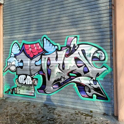 Colorful and Grey Stylewriting by Doms and CL's. This Graffiti is located in Italy and was created in 2023. This Graffiti can be described as Stylewriting and Characters.