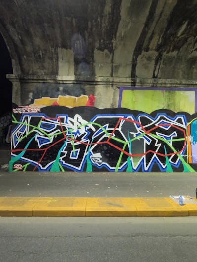 Colorful Stylewriting by Moosem135. This Graffiti is located in Milano, Italy and was created in 2022. This Graffiti can be described as Stylewriting and Street Bombing.