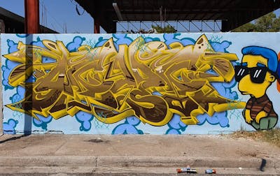 Brown Characters by Oclocs. This Graffiti is located in Mexicali, Mexico and was created in 2021. This Graffiti can be described as Characters and Stylewriting.