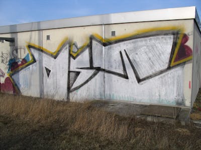 Chrome Stylewriting by urine and OST. This Graffiti is located in Bitterfeld, Germany and was created in 2005. This Graffiti can be described as Stylewriting and Street Bombing.