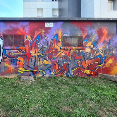 Colorful Stylewriting by Keza. This Graffiti is located in LE HAVRE, France and was created in 2022.