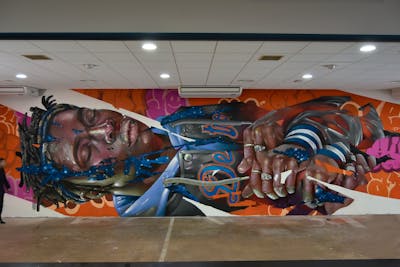 Colorful Characters by Conse. This Graffiti is located in EL PRAT DE LLOBREGAT, Spain and was created in 2022.