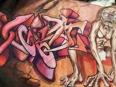 Colorful and Coralle Blackbook by XQIZIT. This Graffiti is located in Jamaica Queens, United States and was created in 2022. This Graffiti can be described as Blackbook.