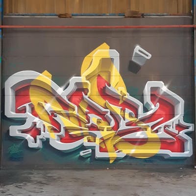 Colorful Stylewriting by Rate. This Graffiti is located in Ronse, Belgium and was created in 2021. This Graffiti can be described as Stylewriting, 3D and Special.