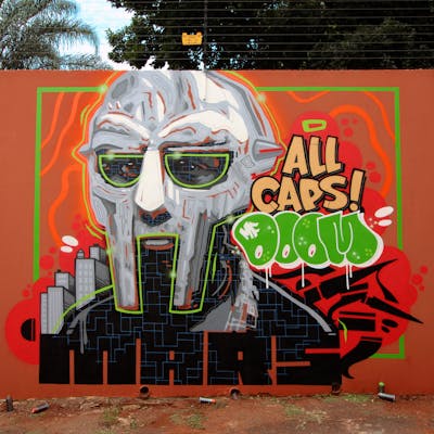Colorful Stylewriting by Mars. This Graffiti is located in Johannesburg, South Africa and was created in 2021. This Graffiti can be described as Stylewriting, Characters and Wall of Fame.