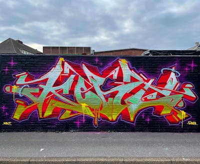 Colorful Stylewriting by KonT. This Graffiti is located in Dortmund, Germany and was created in 2022. This Graffiti can be described as Stylewriting and Wall of Fame.