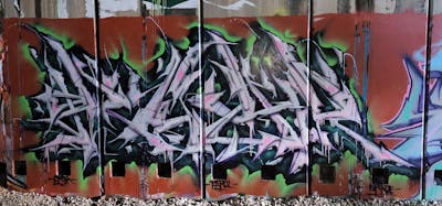 White and Black and Colorful Stylewriting by Kuhr. This Graffiti is located in United States and was created in 2023.