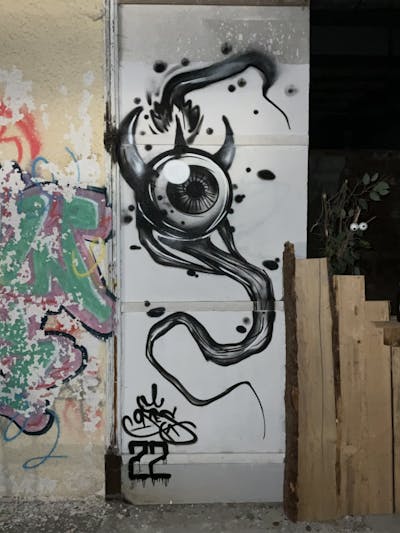 Black Characters by ORES24. This Graffiti is located in Harz, Germany and was created in 2022.