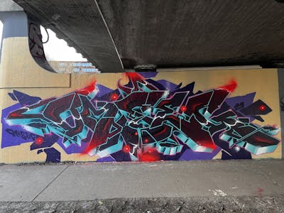 Colorful Stylewriting by omseg. This Graffiti is located in Freiburg, Germany and was created in 2023. This Graffiti can be described as Stylewriting and Wall of Fame.