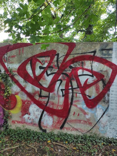 Red Stylewriting by Graf.o. This Graffiti is located in Hannover, Germany and was created in 2021. This Graffiti can be described as Stylewriting and Street Bombing.