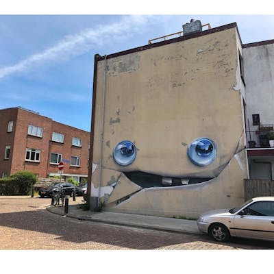 Beige and Colorful Murals by Janisdeman. This Graffiti is located in Utrecht, Netherlands and was created in 2020. This Graffiti can be described as Murals, Streetart, Characters and 3D.