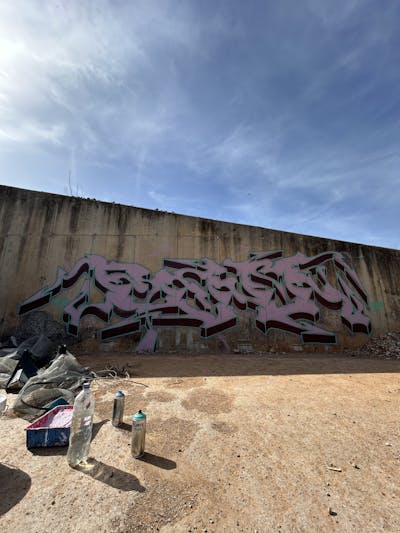 Coralle Stylewriting by pink. This Graffiti is located in kalamata, Greece and was created in 2024. This Graffiti can be described as Stylewriting and Abandoned.